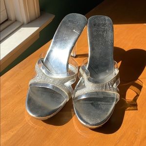 Silver sandals